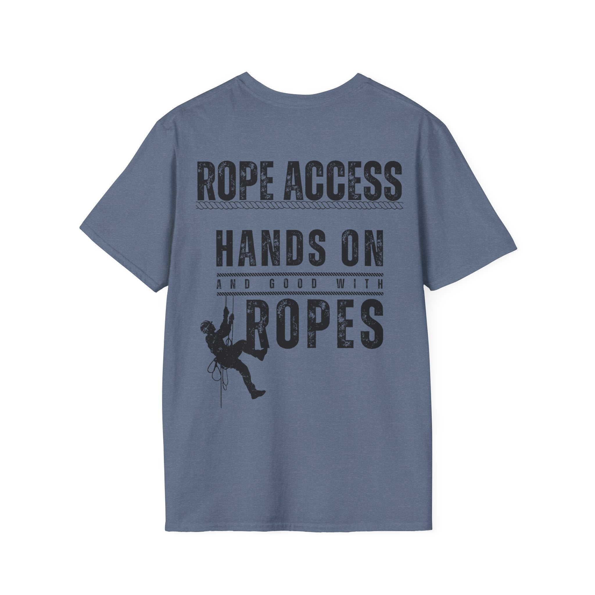Rope Access T-Shirt – "Hands On and Good With Ropes" Workclimb Tee