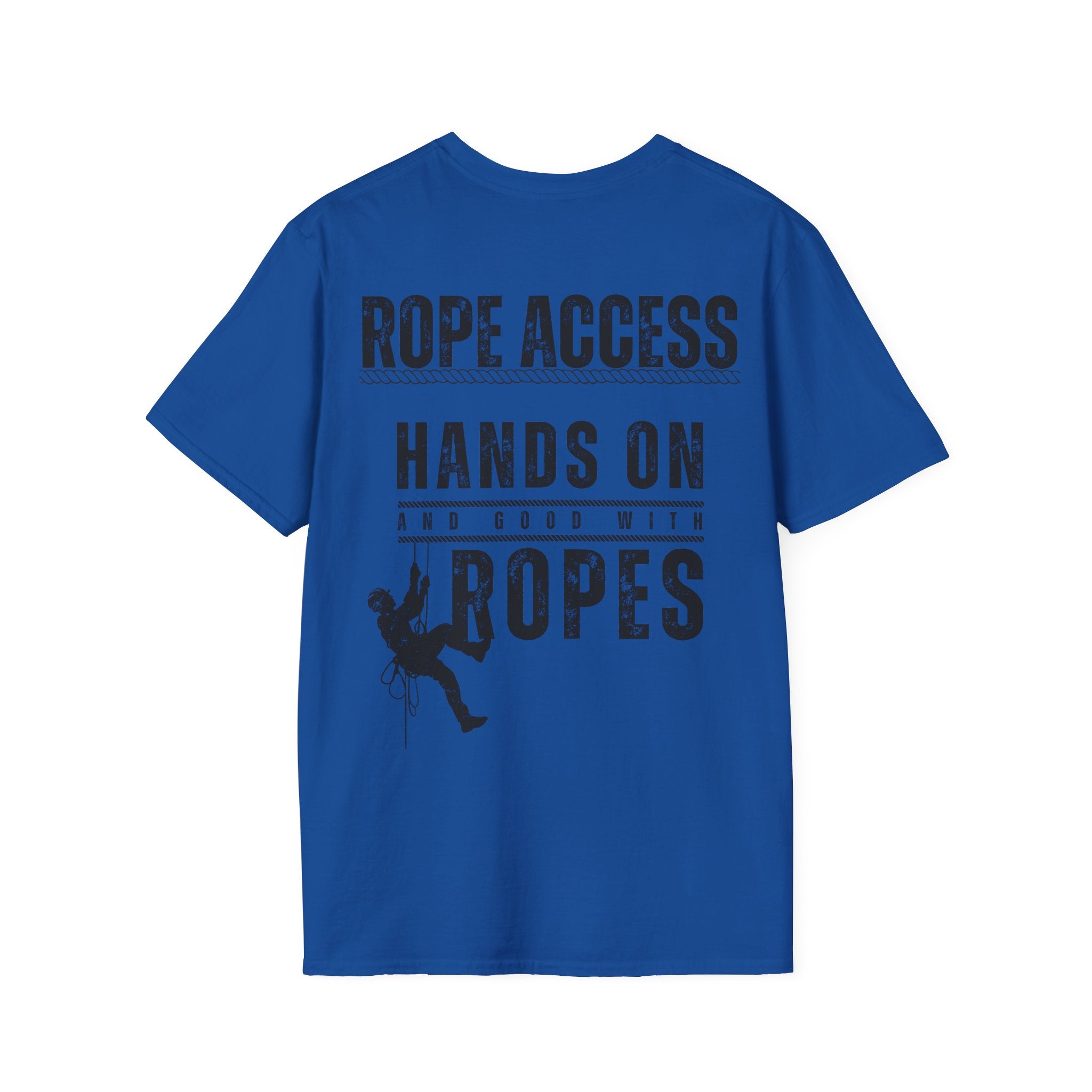 Rope Access T-Shirt – "Hands On and Good With Ropes" Workclimb Tee