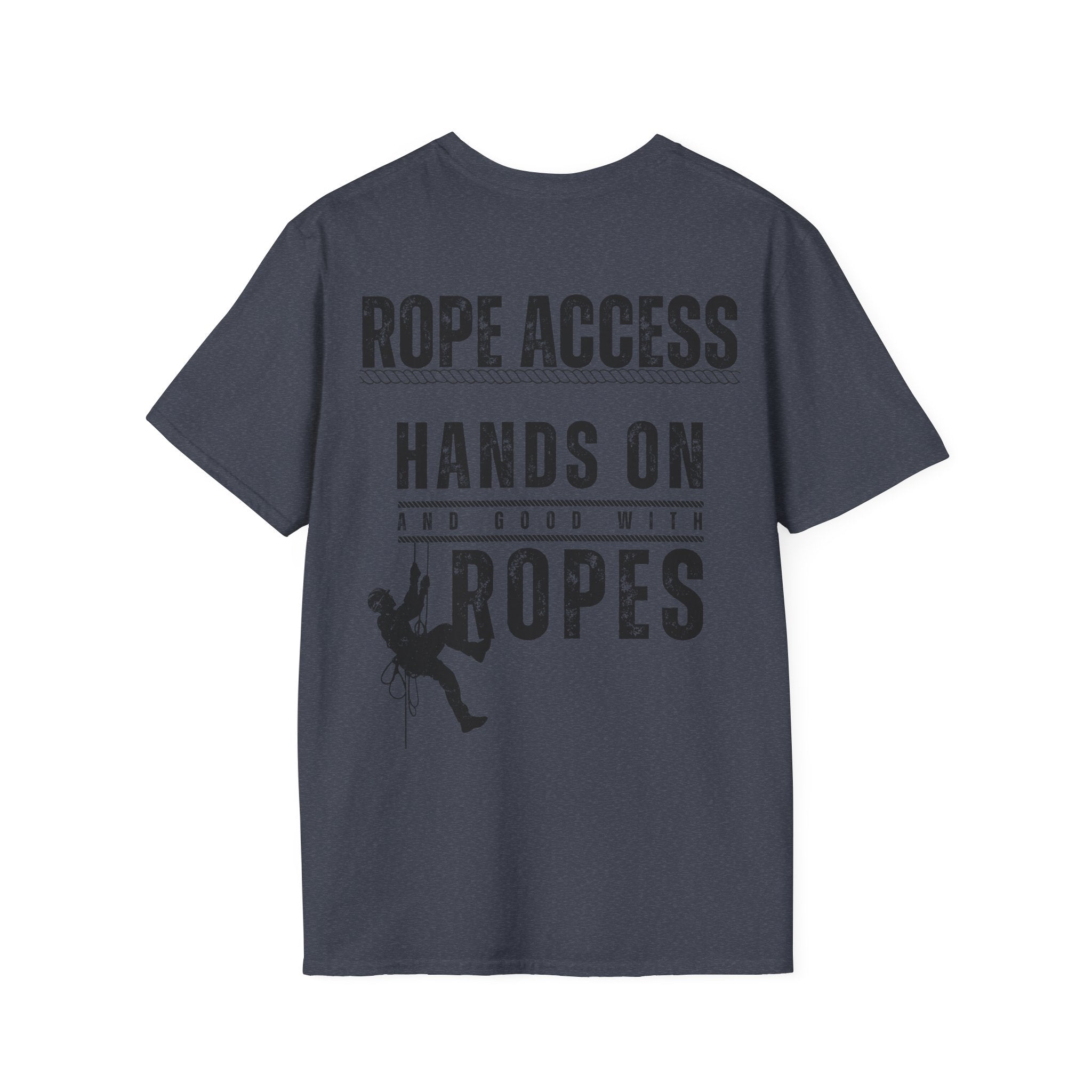 Rope Access T-Shirt – "Hands On and Good With Ropes" Workclimb Tee