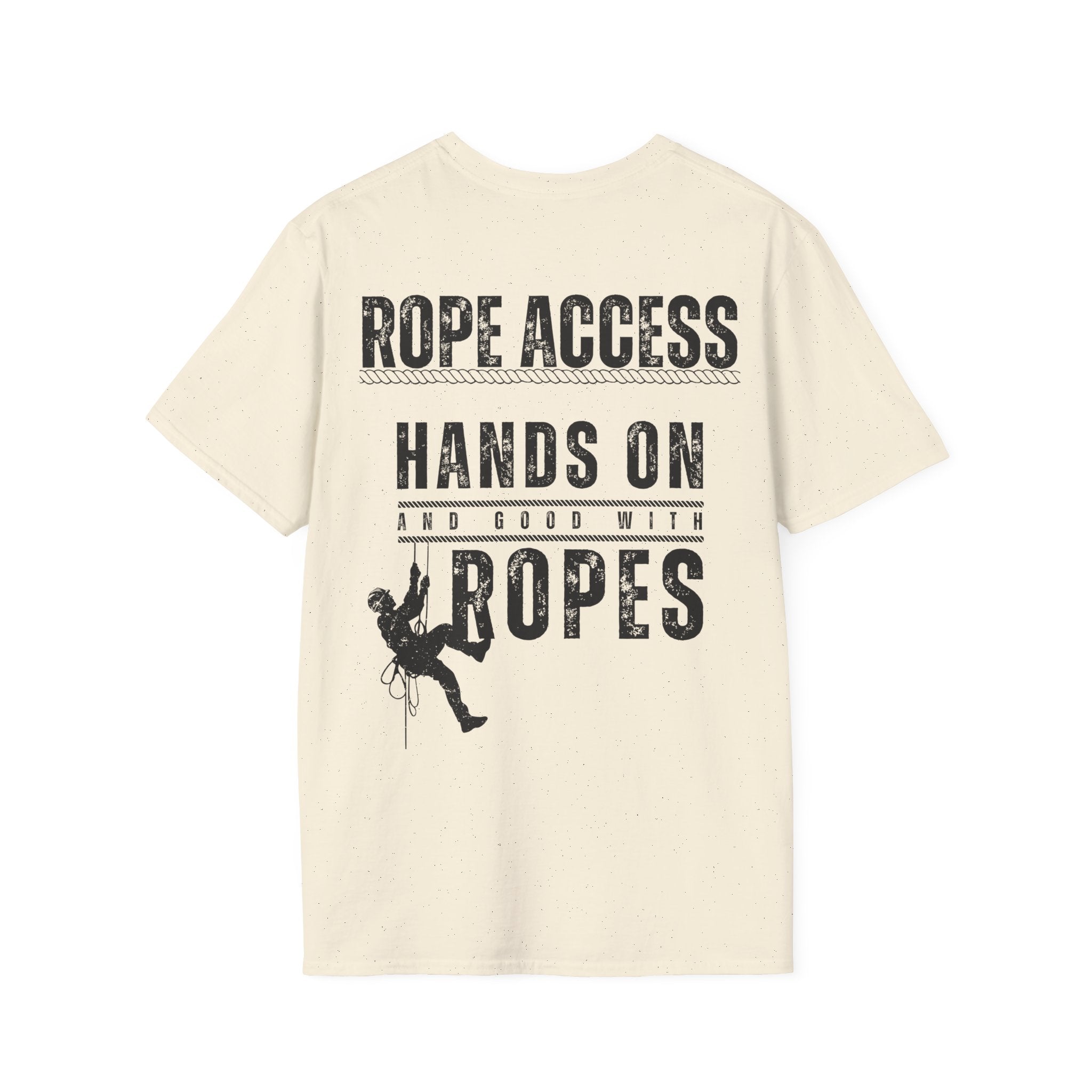 Rope Access T-Shirt – "Hands On and Good With Ropes" Workclimb Tee