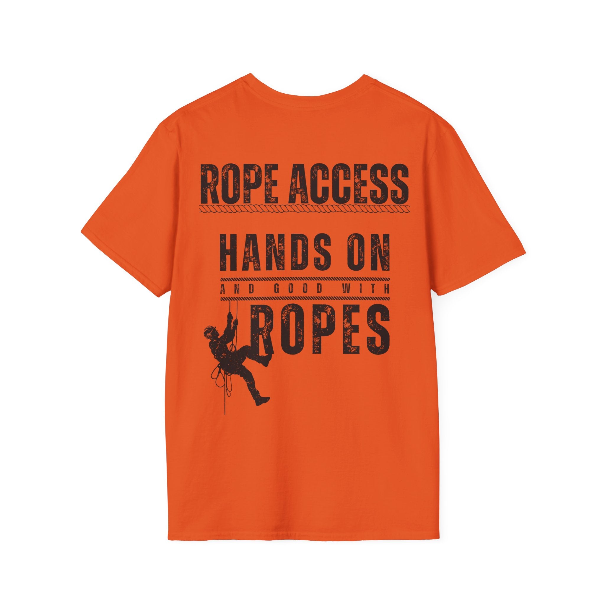 Rope Access T-Shirt – "Hands On and Good With Ropes" Workclimb Tee